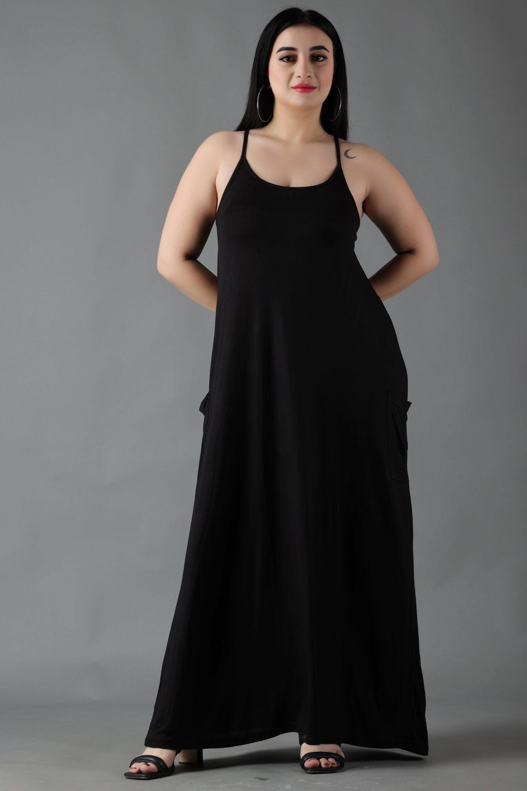 Stylish Sleeveless Maxi Dresses in Viscose Lycra