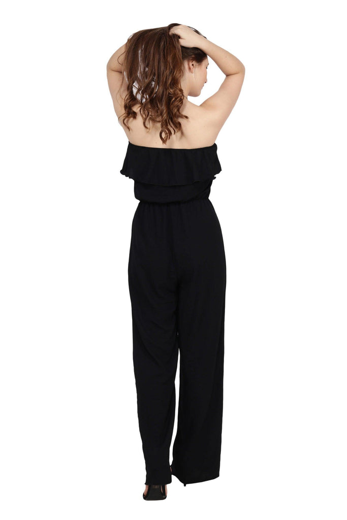 Model wearing Bubble Moss Jumpsuit with Pattern type: Solid-5