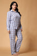 Blue Checked Night Suit Set