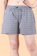 Checked Shorts with Drawstrings