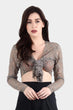 Lace Sheer Shrug with Long Sleeves