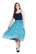 Light Blue Floral Printed Woven Skirt