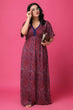 Maroon Dots Printed Night Dress