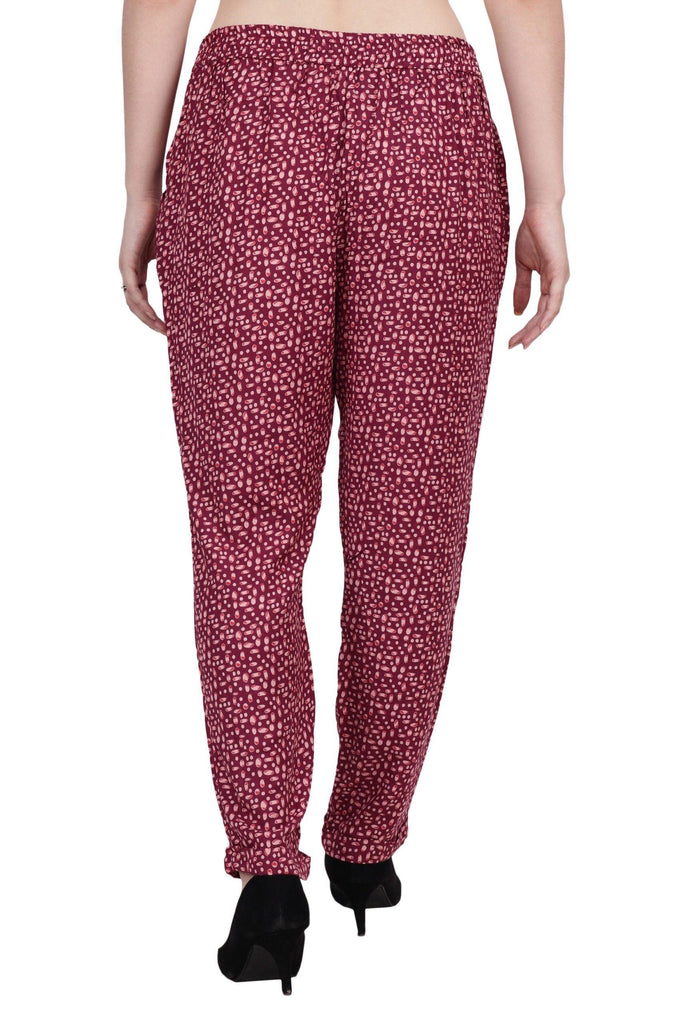 Model wearing Viscose Pant with Pattern type: Pebble-3