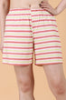Multicolored Horizontal Striped Shorts