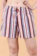 Multicolored Vertical Striped Shorts