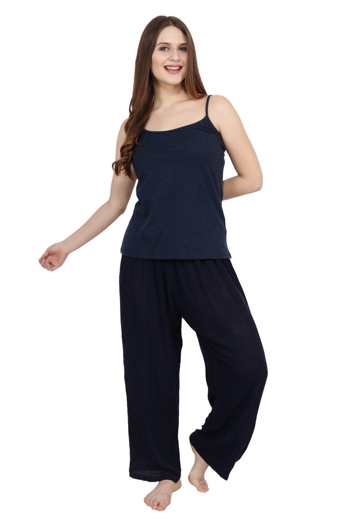 Model wearing Viscose Crepe Trousers with Pattern type: Solid-3