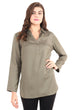 Olive Green Solid Tunic