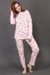 Penguin All Over Printed Night Suit Set with Long Sleeves
