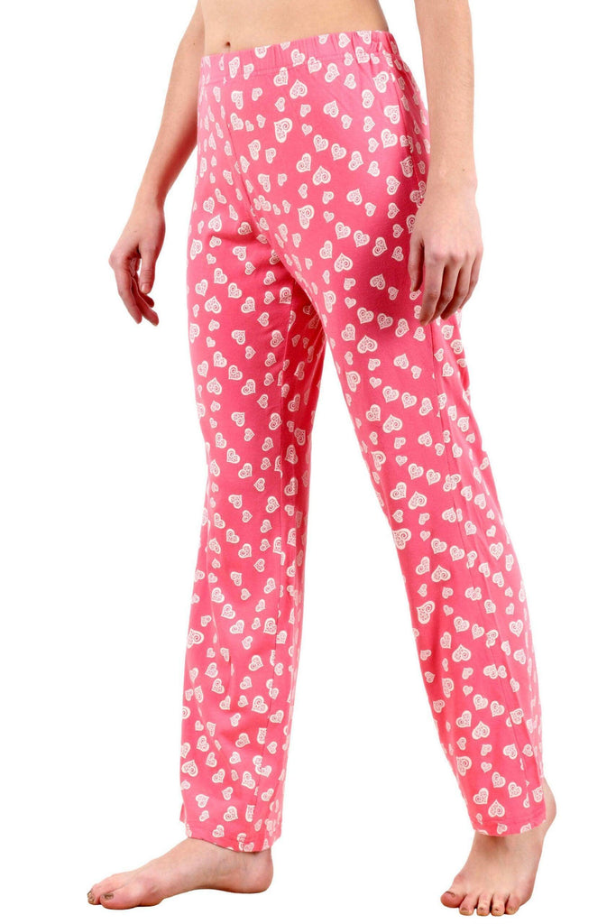 Model wearing Cotton Pyjamas with Pattern type: Hearts-4