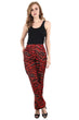 Red Animal Printed Trousers