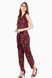 Red Floral Printed Multiwear Jumpsuit/Pant
