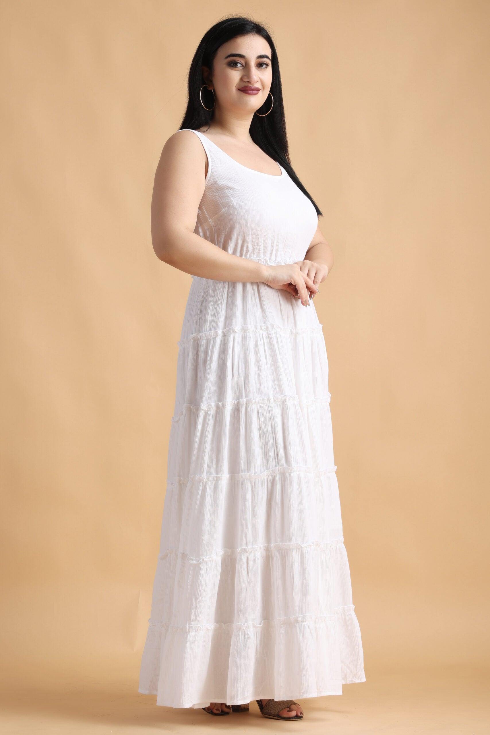 sabrina denim maxi dress Denim Tiered Maxi Dress