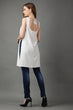 White Solid Kurti with Side Slits